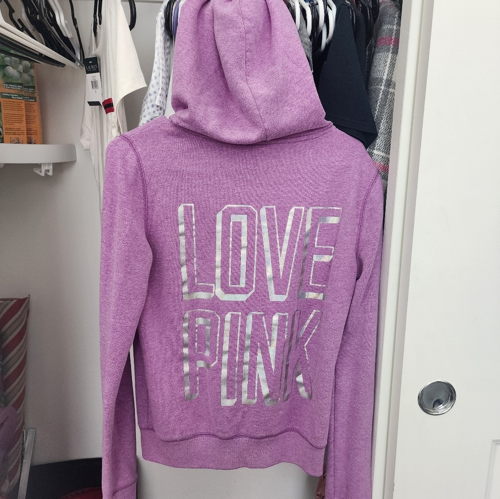 VS Pink zip hoodie
